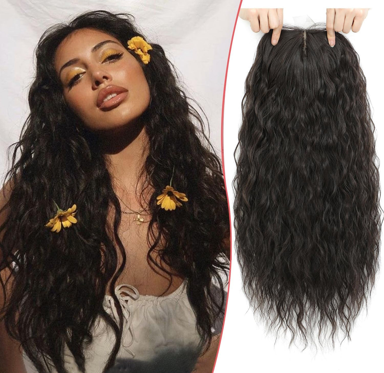 TOPPER CURLY DARK BROWN