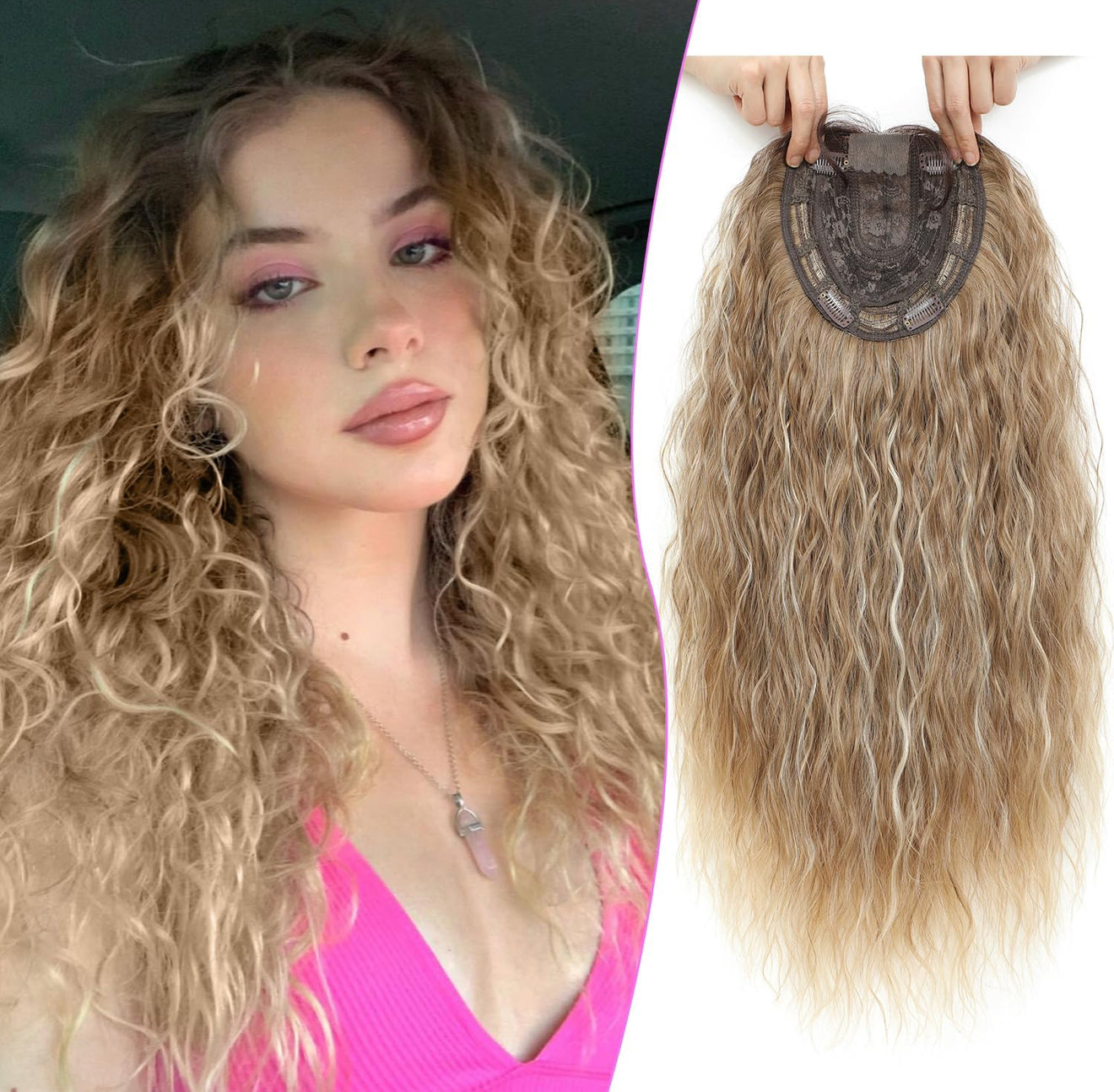 TOPPER CURLY HONEY BEIGE